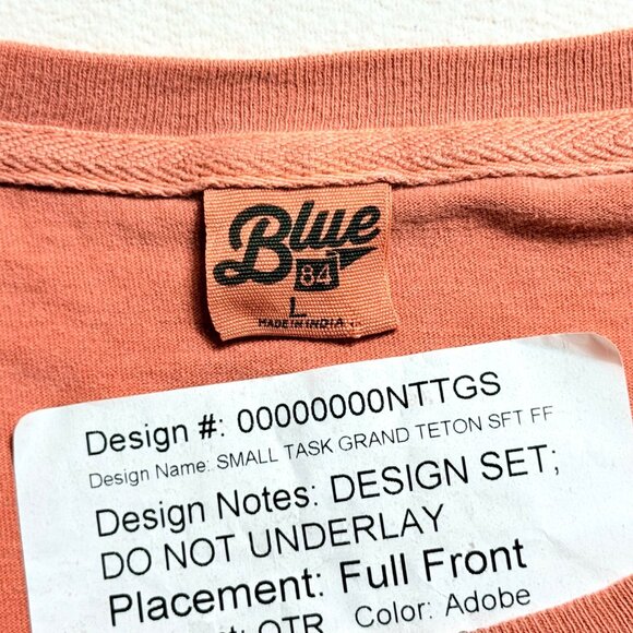 Mountain Vibes Grand Teton Graphic T-Shirt by Blue 84 - Size L - New - Picture 5 of 5